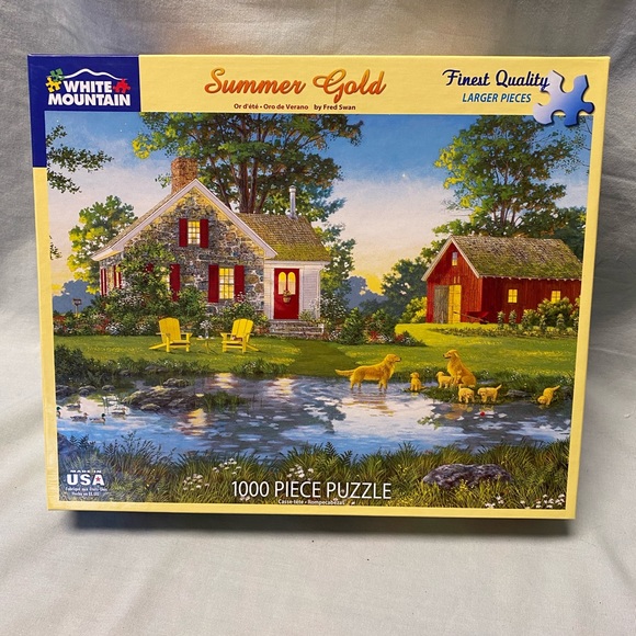 White Mountain 1000 Piece Puzzle- Summer Gold - Picture 3 of 5